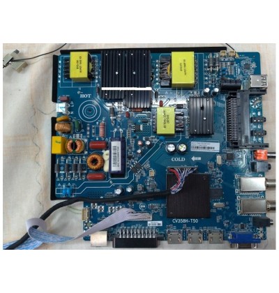 CV358H-T50, TELENOVA 55S8001 SMART LED TV, Main board , 7.T358HT501000 .4AD , 07.11.358HT500D, (SUM18)-M1 CV358H-T50, TELENOVA 55S8001 SMART LED TV, Main board , 7.T358HT501000 .4AD , 07.11.358HT500D, (SUM18)-M1