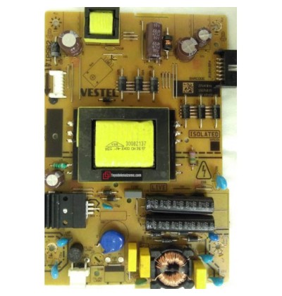 17IPS62, 23379815, Vestel 43FD7500, Power Board, Besleme, VES430UNUL-2D  (2781)