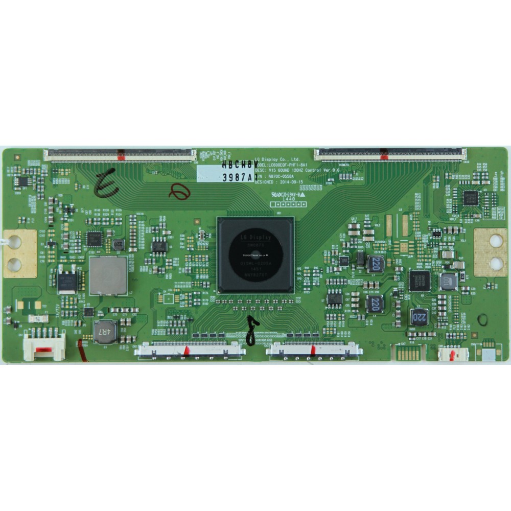 LG 6870C-0546B V16 65UHD 120HZ CONTROL VER0.2 55UG870V T-Con Board LG 6870C-0546B V16 65UHD 120HZ CONTROL VER0.2 55UG870V T-Con Board