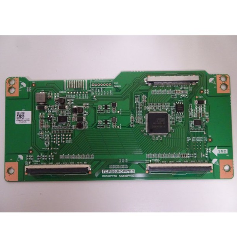 Scheda TCON Originale Per TV Hitachi 58HAK5351 - TC.P500UHDPV7D.3