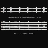 42 VNB Reduced A-TYPE REV0.1, 42 VNB Reduced B-C TYPE REV0.2, 30085178, 30085179, 17DB42A,17DB42B , 311213R1, Vestel, VES420UNDL-2D-N03, BACKLIGHT LED ÇUBUK-A-B-C 