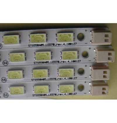 55TF1 LED strip STS550A05-LED70-rev.4-100127 STS550A05_LED70_rev.4 for LJ64-02220A LJ64-02219A LTA550HJ03 1PCS=70LED 607MM 