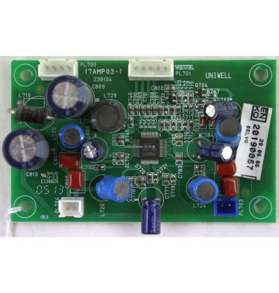 17AMP03-1, 230104, 20190057, VESTEL LCD TV, AUDİO BOARD, SES KARTI, SES AMP.BOARD