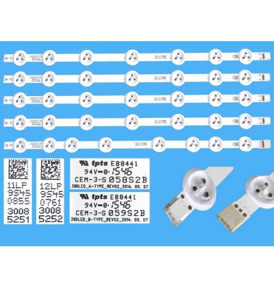 PHILIPS , 39PFK3008 , 40PFK3008 , LED BAR ,  BACKLİGHT , PANEL ARKA AYDINLATMA LEDLERİ